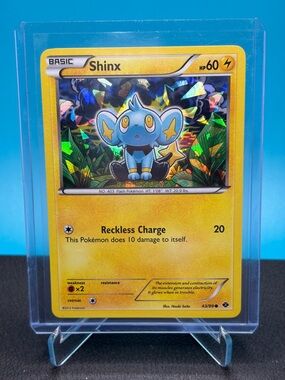 Cracked Ice Holo Pokemon Shinx Trading Card
